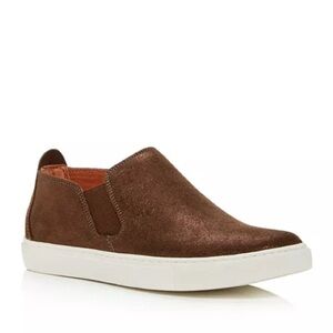 Gentle Souls Brown metallic Slip-On Sneakers GUC